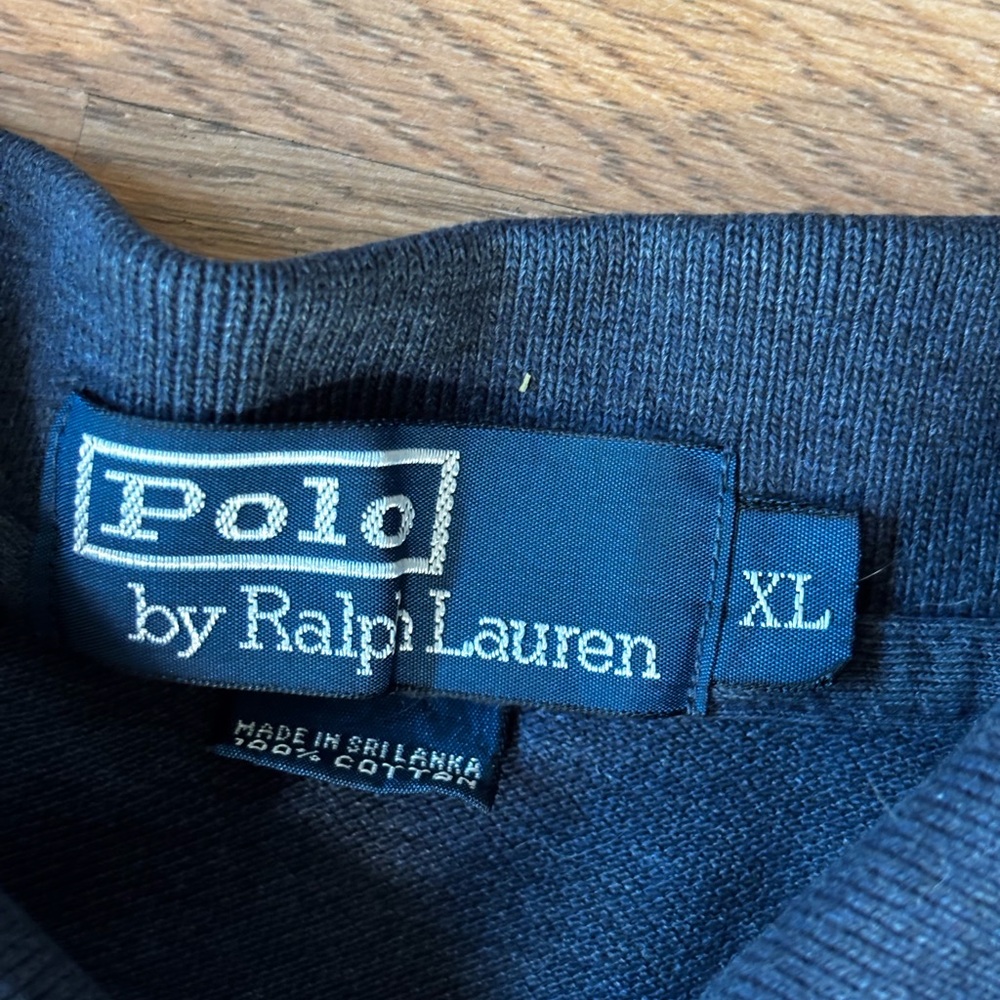 Vintage Polo Ralph Lauren Navy Polo Shirt Men’s size XL - Picture 2 of 7